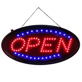 Ultra Bright LED Neon Open Sign Flash/Normal Lighting 2-in-1 Business Sign