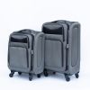 (20+24) Two-piece suitcase suitcase set Oxford trolley case without password lock universal wheel GRAY