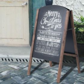 1PC 31.5 Inch Wood A-Frame Sidewalk Signage Chalkboard menu board