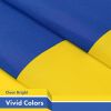Ukraine Ukrainian Flag 3x5 Ft Printed 150D Polyester Country Flag Indoor Outdoor Vibrant Colors Brass Grommets Thicker and More Durable Than 100D 75D