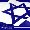 Israel Israeli Flag 3x5 Ft Printed 150D Polyester Country Flag Indoor Outdoor Vibrant Colors Brass Grommets Thicker and More Durable Than 100D 75D Pol