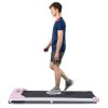 2 in 1 Under Desk Electric Treadmill 2.5HP, with Bluetooth APP and speaker, Remote Control, Display