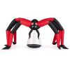 10ft Wide 5ft Tall Giant Halloween Inflatable Spider - LED Head Light + 2 Red Eye Tunnel Lights, Black + Red Color