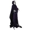 6ft Halloween Decorations Outdoor Life Size Animatronics Grim Reaper with Chain, Sound-Actived Party Decor with Creepy Sound