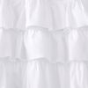 Cotton Oversized Ruffle Valance White 50x18"
