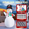 12FT Tall Lighted Christmas Inflatable Decoration, Inflatable Giant Snowman Holding Gift Boxes