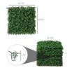 12PCS Artificial Boxwood Wall Panels 20" x 20" Float Grass Privacy Fence Screen Faux Hedge Greenery Backdrop for Home Garden Backyard Balcony