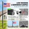 VEVOR 30FT Sectional Flag pole Kit, Heavy Duty Aluminum Alloy in Ground Flag poles for Outside, 3 Display Modes Flagpole with 3x5 American Flag