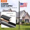 VEVOR 30FT Sectional Flag pole Kit, Heavy Duty Aluminum Alloy in Ground Flag poles for Outside, 3 Display Modes Flagpole with 3x5 American Flag
