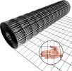 60inch x 50ft Black Vinyl Coated Hardware Cloth 2" X 4" 16Ga Welded Wire Mesh fence, PVC Coated Welded Chicken Wire Fencing