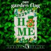 Garden Flag Home St. Patrick's Day Gnome with Green Heart 12x18 inch Blockout Fabric Double Sided