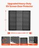 VEVOR RV Screen Door Protector, Adjusts from 22 to 31.5 inch, Adjustable Door Grille, Easy to Install, Reinforced Breathable Honeycomb Holes