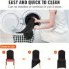 20PCS Stretch Spandex Non-Slip Chair Covers - Universal Fit, Washable Slipcovers for Wedding, Party, Banquet, Celebration & Dining (Black)