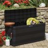 Storage Box Black Polypropylene Medium Storage Box Rectangular