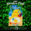 Garden Flag Welcome Gnome at Beach with Pineapple 12 x18 inch Blockout Fabric Double Sided