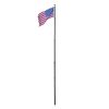 20ft Telescope Flag Pole, Black | 22FLP001-20-F1-06.V2 Upgraded Version