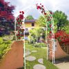 Metal Garden Arch Assemble Freely with 8 Styles Garden Arbor Trellis Climbing Plants Support Rose Arch Outdoor Arch Wedding Arch Party Events Archway