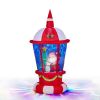 7.3FT Lighted Christmas Inflatable Decoration, Inflatable Lighthouse with Santa and Penguin