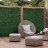 12PCS Artificial Boxwood Wall Panels 20" x 20" Float Grass Privacy Fence Screen Faux Hedge Greenery Backdrop for Home Garden Backyard Balcony