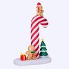 8.2FT Lighted Christmas Inflatable Decoration, Inflatable Giant Candy Cane with Gingerbread Men