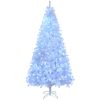8 FT Pre-lit Artificial Christmas Tree, Hinged Xmas Pine Tree with 1500 Branch Tips, 500 Lights and Remote Control for Holiday Party Office Home