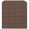 Cushion Box Brown Gradient PE Rattan Large Cushion Box