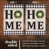 Garden Flag Home Sweet Home Wreath 12x18 Inch Printed Burlap Polyester Everyday Decoration