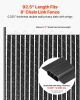 VEVOR Bottom Locking Privacy Slats, Double-Wall Vertical Bottom-Locking Slats with Wings for Chain-Link Fence