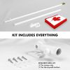 Combo Pack 6 Ft Tangle Free Aluminum Spinning Flagpole White Canada Canadian Flag 3x5 Ft Printed 150D Polyester 4 Corner Brass Grommets Pole with Flag