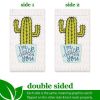 Garden Flag Stand I'm Stuck on You Cactus 4x8 Inch Printed Blockout Polyester
