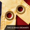 2 Pack Betsy Ross 1776 Tea-Stained Flag 3x5 Ft Embroidered 420D Polyester Historical Flag Embroidered Design Indoor Outdoor Brass Grommets High Qualit