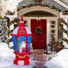 7.3FT Lighted Christmas Inflatable Decoration, Inflatable Lighthouse with Santa and Penguin