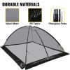 VEVOR Pond Cover Dome, 13x17 FT Garden Pond Net, 1/2 inch Mesh Dome Pond Net Covers with Zipper and Wind Rope