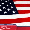 American USA Flag 4x6 Ft LiteWeave Pro Series Printed 150D Polyester Country Flag Indoor Outdoor Vibrant Colors Brass Grommets Thicker and More Durabl