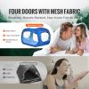 VEVOR Bed Tent, Pongee Fabric, 2 Doors Breathable Dream Tent with 0.33 in Fiber Poles on Bed Privacy, Full Size Block out Light Sleeping Bed Canopy