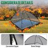VEVOR Pond Cover Dome, 13x17 FT Garden Pond Net, 1/2 inch Mesh Dome Pond Net Covers with Zipper and Wind Rope