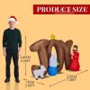 7.5FT Lighted Christmas Inflatable Decoration, Inflatable Nativity Scene with JOY Sign