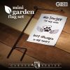 Garden Flag No Longer by My Side but Always in My Heart Angelic Pawprint Pet Memorial 4x8 Inch Printed Blockout Polyester