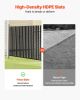 VEVOR Bottom Locking Privacy Slats, Double-Wall Vertical Bottom-Locking Slats with Wings for Chain-Link Fence