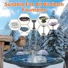 70W Bird Bath Heater for Outdoors Winter Heated Bird Bath Deicer Waterproof Aluminum Alloy Water Heater with Thermostat Auto Shutdown for Yard Patio F