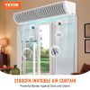 VEVOR 60" Commercial Indoor Air Curtain Super Power 2 Speeds 2100CFM, Wall Mounted Air Curtains for Doors