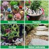 38lbs Mixed Color Pebbles for Plants, 2-3 Inch High Polished Natural Large River Rocks for Landscaping
