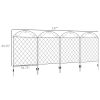 Patio Perimeter: 11.5" Metal Garden Fence 4-Pack, Decorative Rust-Resistant Border