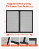 VEVOR RV Screen Door Protector, 22.5 x 20 inch Door Grille, Easy to Install and Disassemble, Reinforced Breathable Protective Mesh