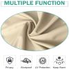 Beige Outdoor Thermal Grommet Blackout Curtain - 50 in. W x 96 in. L