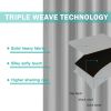 Grey Polyester 50 in. W x 96 in. L Outdoor Thermal Tab Top Blackout Curtain (Set of 2), Silencer clip
