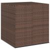 Cushion Box Brown Gradient PE Rattan Large Cushion Box