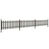 Picket Fence with Posts 3 pcs WPC 241.7"x31.5"