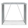 Garden Log Storage Shed Galvanized Steel 64.2"x32.7"x60.6" Gray