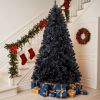 7.5 FT Pre-lit Artificial Christmas Tree, Hinged Xmas Pine Tree with 1350 Branch Tips, 400 Lights and Remote Control for Holiday Party Office Home